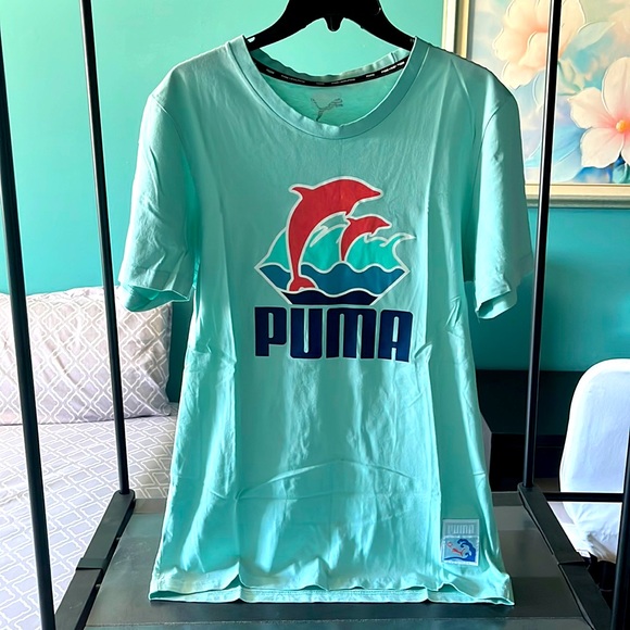 Puma X Pink Dolphin Waves T-Shirt (S) - Picture 2 of 5